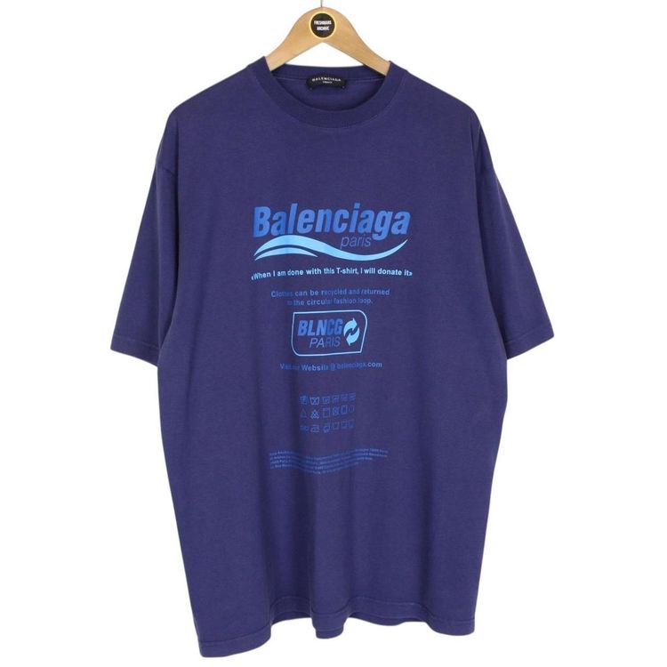 Balenciaga Recycle Logo T-Shirt Medium