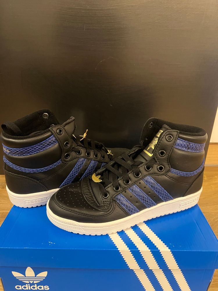 Adidas Originals Adidas Top Ten Black And Blue High-Top Sneakers product image