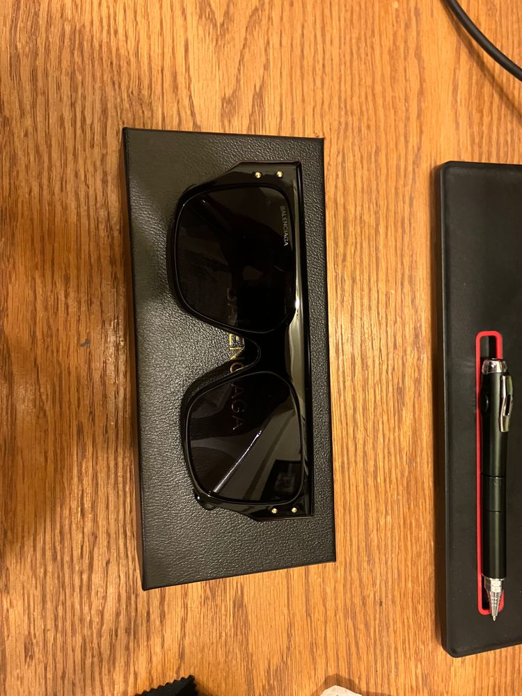 Black balenciaga glasses 2