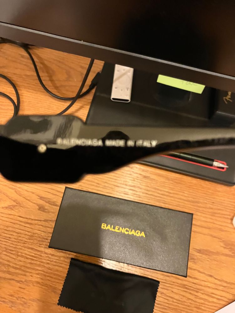 Black balenciaga glasses 4