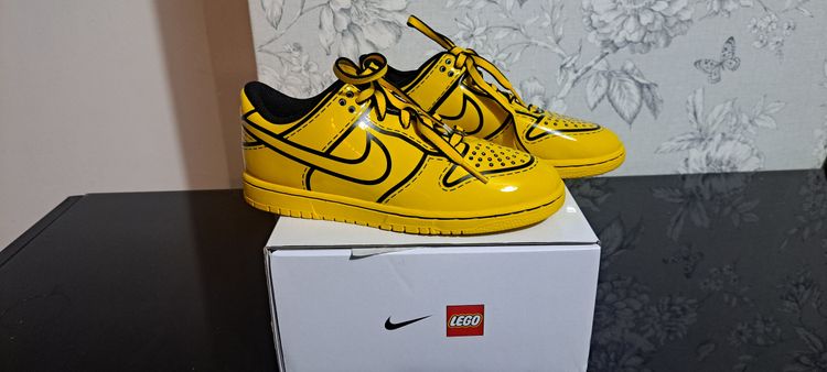 Nike Dunk Low Lego Col Ps UK 2 EUR 34 Yellow Brand New Full Box