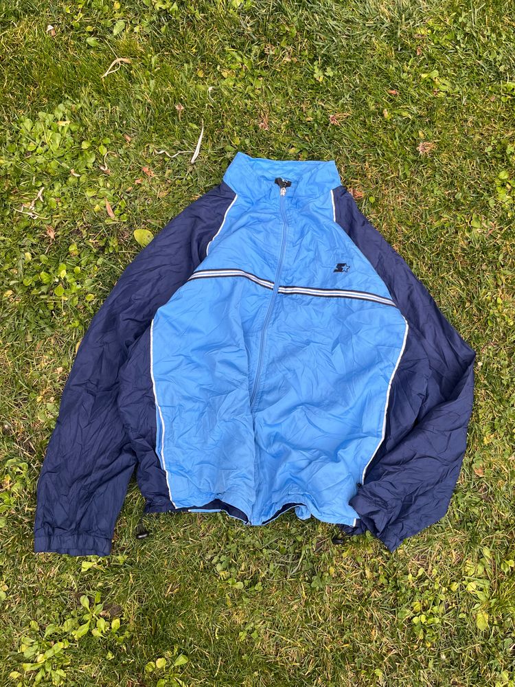 Starter blue and navy windbreaker jacket