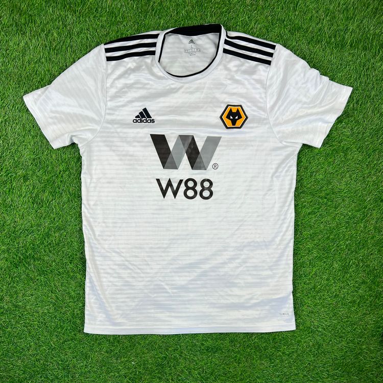 Adidas Wolverhampton Wanderers 2018/2019 away football shirt- adidas- size large  product image