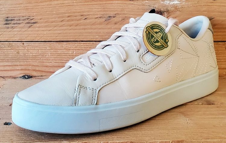 Adidas Sleek Series Low Leather Trainers UK6.5/US8/EU40 EG7753 Linen/White image 12