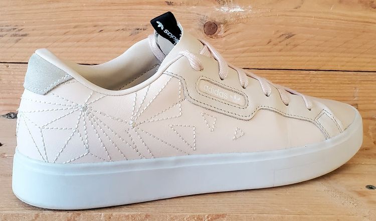 Adidas Sleek Series Low Leather Trainers UK6.5/US8/EU40 EG7753 Linen/White image 5