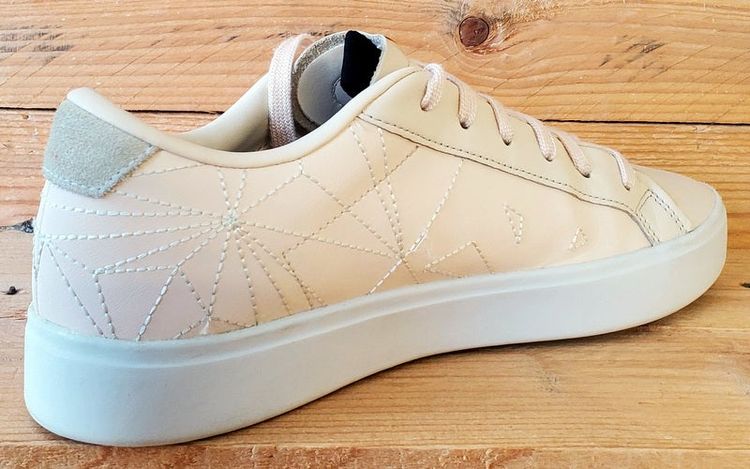 Adidas Sleek Series Low Leather Trainers UK6.5/US8/EU40 EG7753 Linen/White image 3