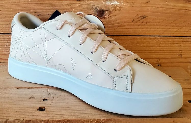 Adidas Sleek Series Low Leather Trainers UK6.5/US8/EU40 EG7753 Linen/White image 6