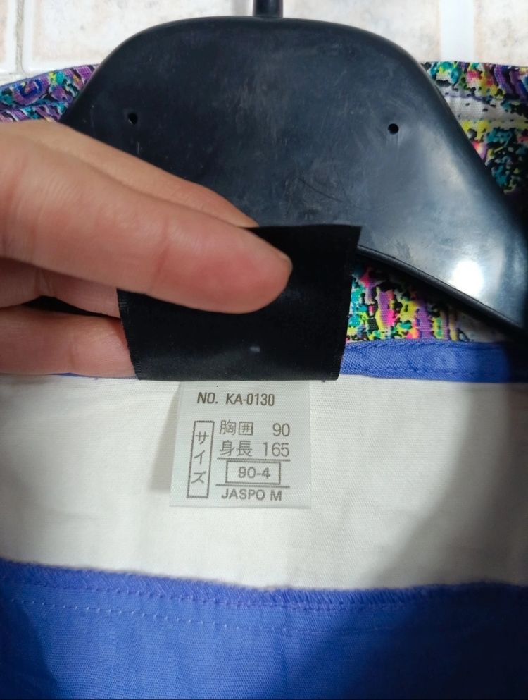 Kappa Blue Zip-Up Jacket With Patterned Accents Vintage '80 image 4