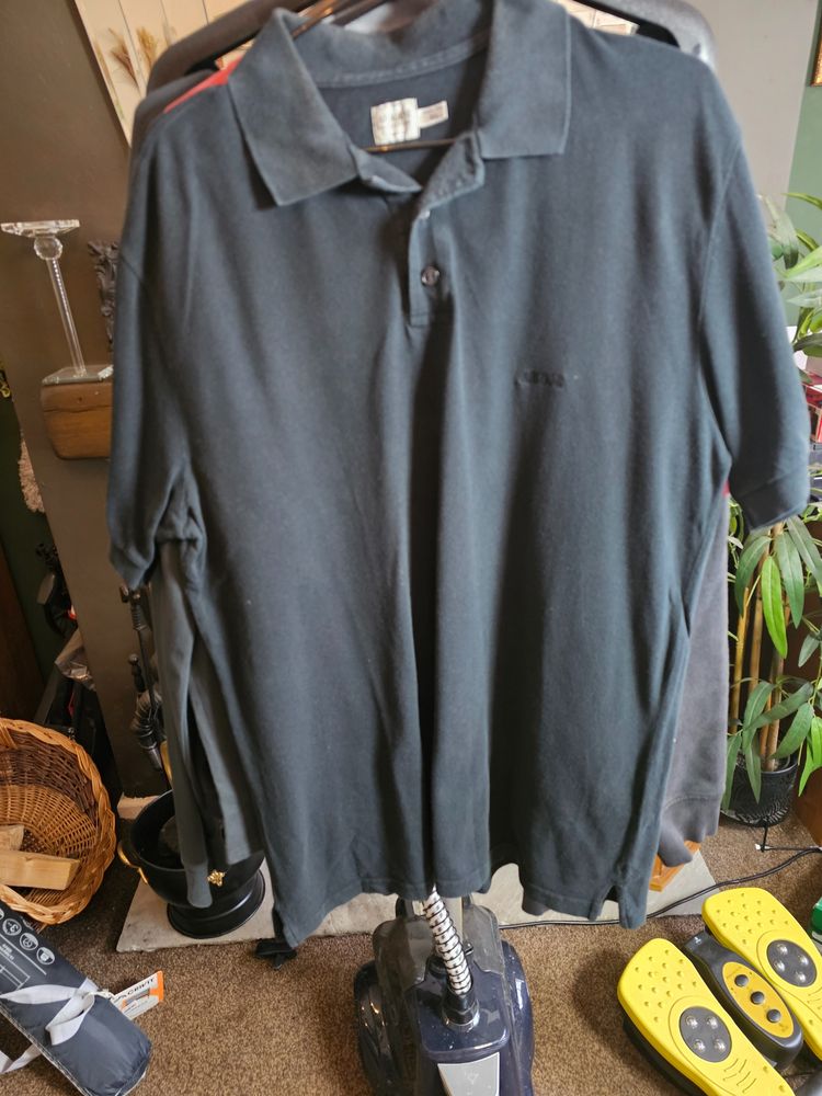 Armani Collezioni Black Polo Shirt