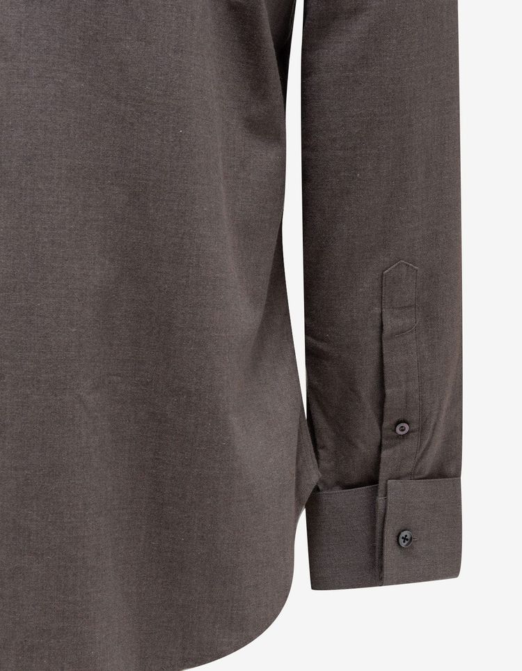 Maison Martin Margiela Taupe Heavy Cotton Shirt 7