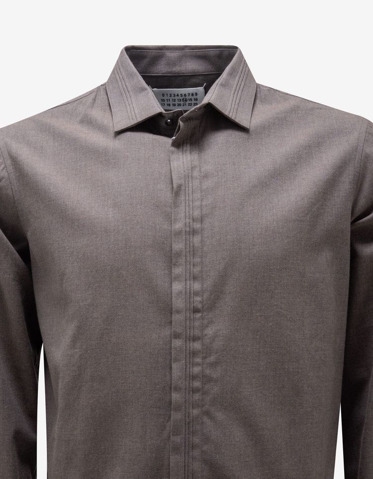Maison Martin Margiela Taupe Heavy Cotton Shirt 3