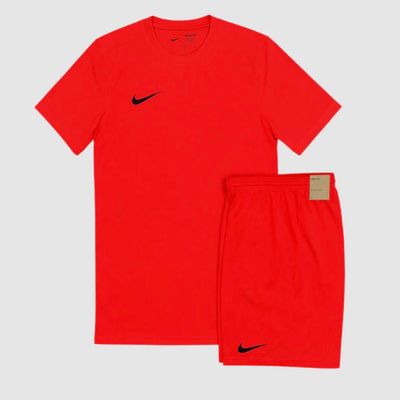 Nike Red T-Shirt And Shorts Set
