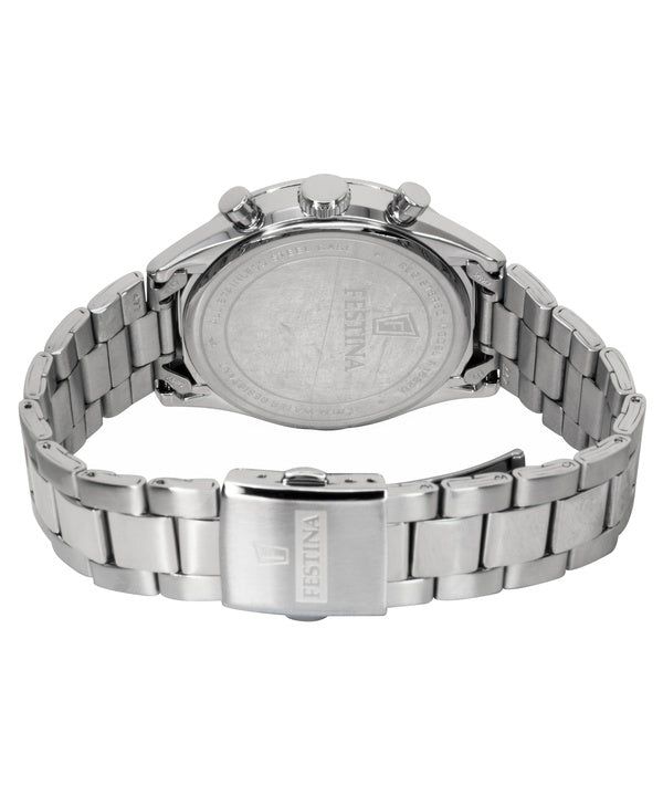 Festina Timeless Chronograph Stainless Steel Black Dial Quartz F16820-4 100M Men's Watch image 3