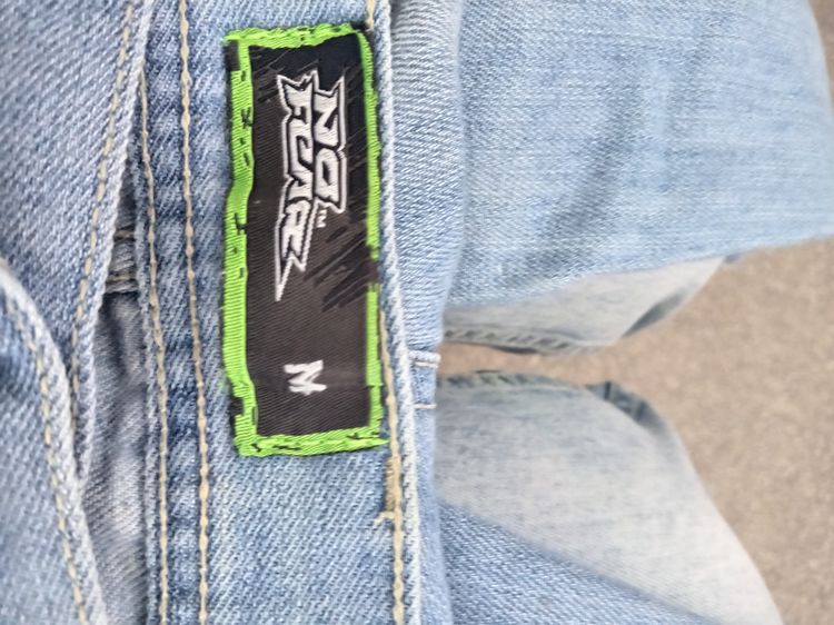 Y2k No Fear Denim Shorts With Sonic Patch 3