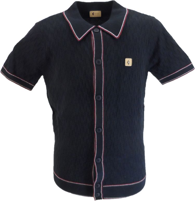 Gabicci Gabicci Mens Navy Blue Polo Cardigan product image