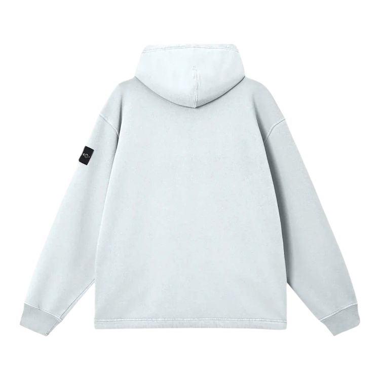 Stone Island Organic Cotton Fleece Reflective Zip Up Hoodie￼ imagen 2