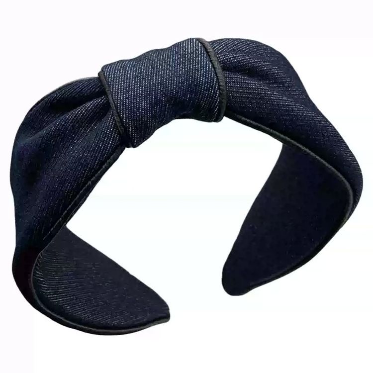 Denim Knotted Headband image 4