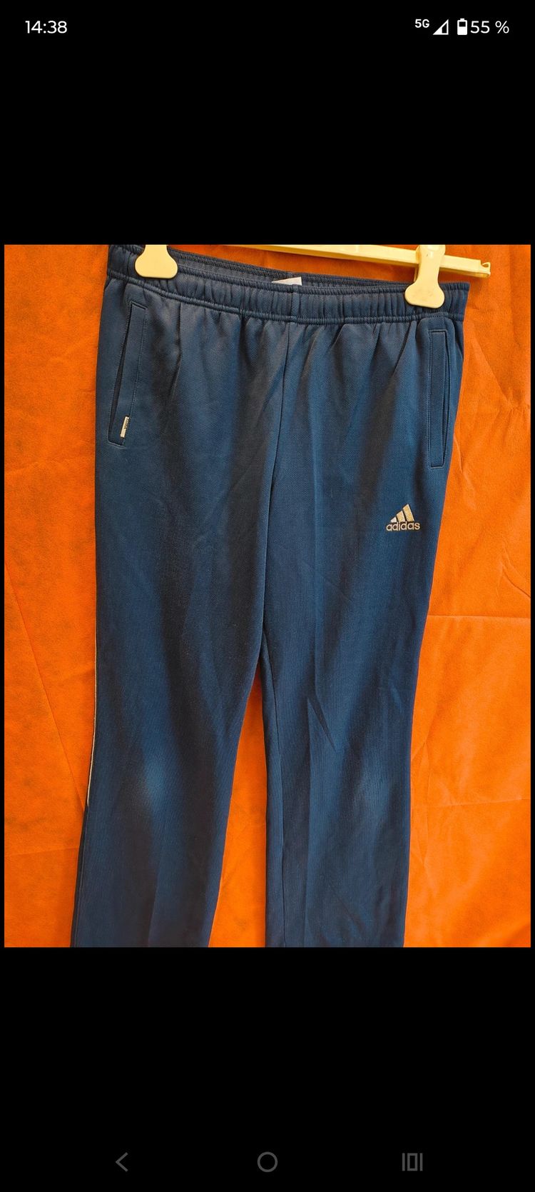 Adidas Navy Blue Track Pants
