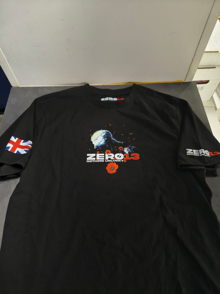 Zero13- Lest we forget Black T-Shirt, New, all sizes image 2