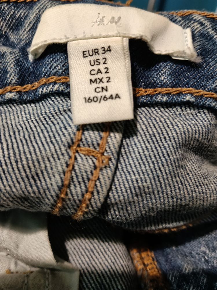 H&M Blue Denim Jeans obraz 5