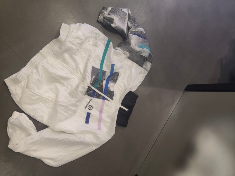 Sergio Tacchini Sergio Tacchini White Jacket With Multicolor Accents product image