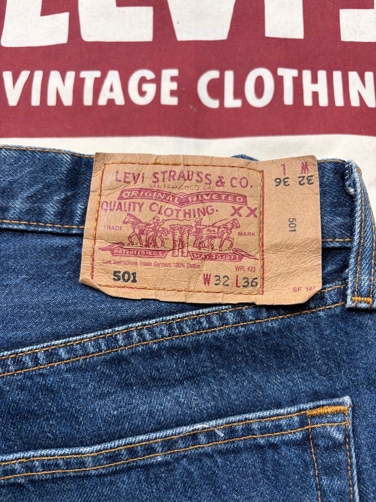 Levi'S 501 blu denim w32  image 2