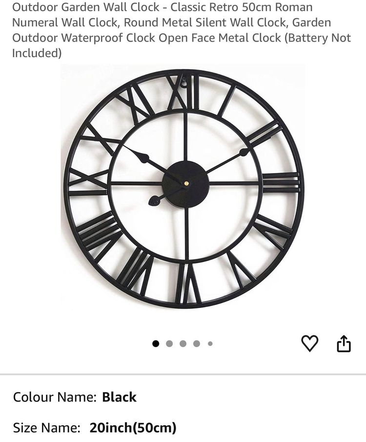 Outdoor Garden Wall Clock image 1