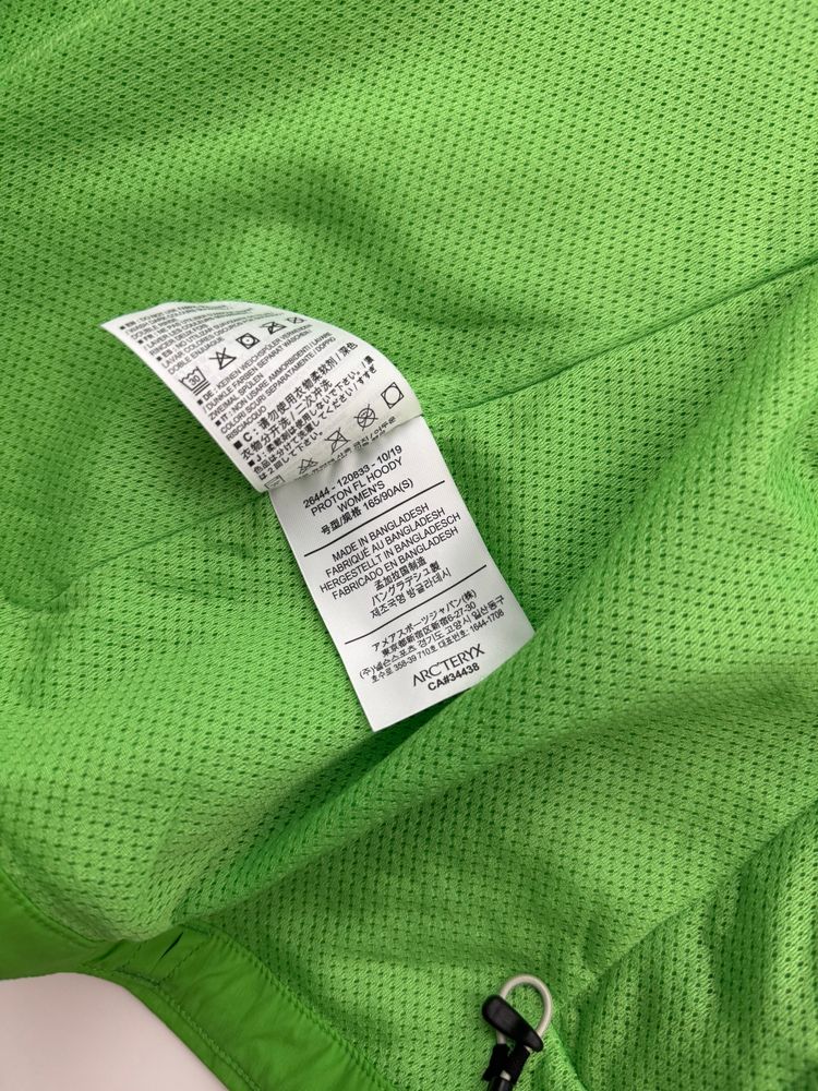 Arc'teryx Proton FL Hoody Women's S Small Green image 10
