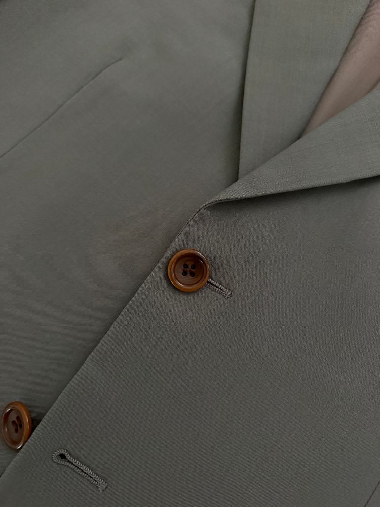 Armani 1990s 3B Wool Sport Jacket Blazer Mushroom Taupe - Size L image 12