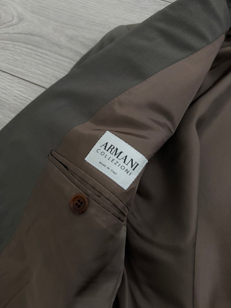 Armani 1990s 3B Wool Sport Jacket Blazer Mushroom Taupe - Size L image 5