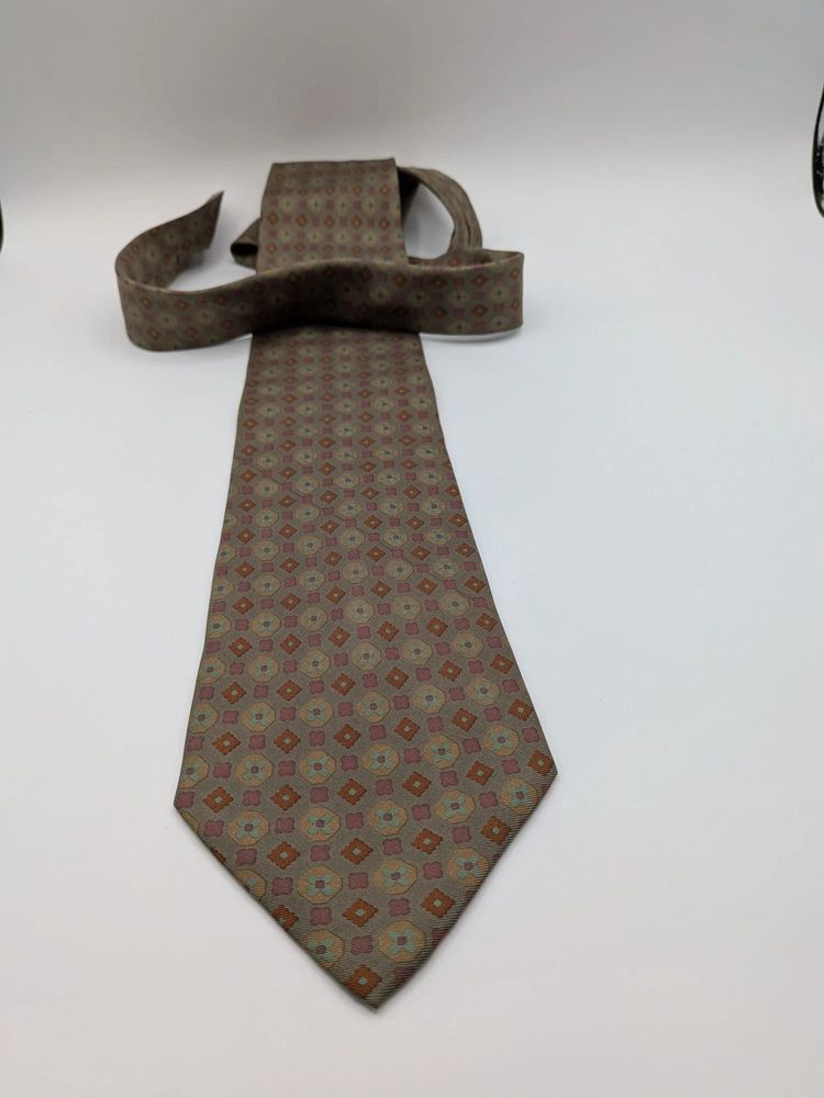 Cravatta Galante Made in Italy vintage fantasia geometrica floreale – uomo image 6