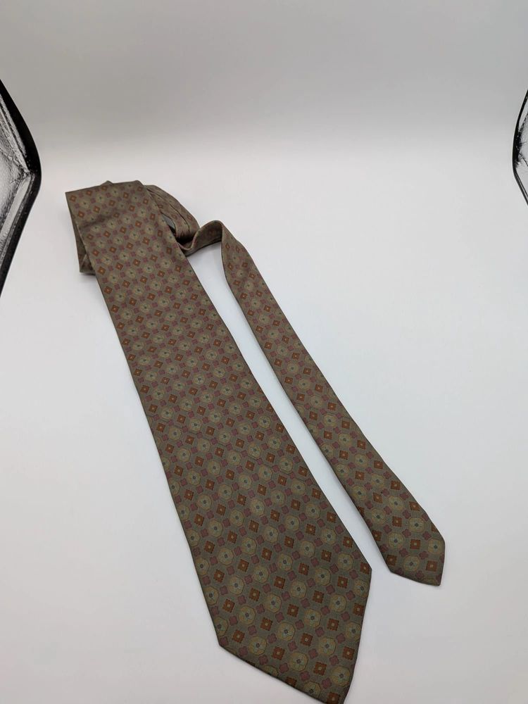 Cravatta Galante Made in Italy vintage fantasia geometrica floreale – uomo image 7