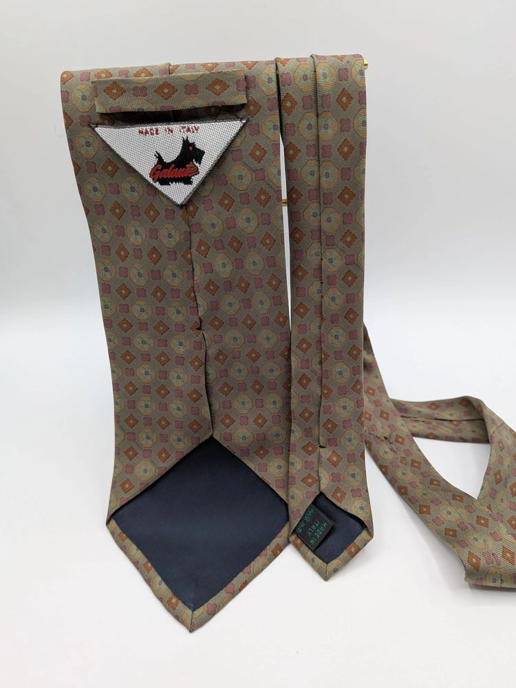 Cravatta Galante Made in Italy vintage fantasia geometrica floreale – uomo image 9