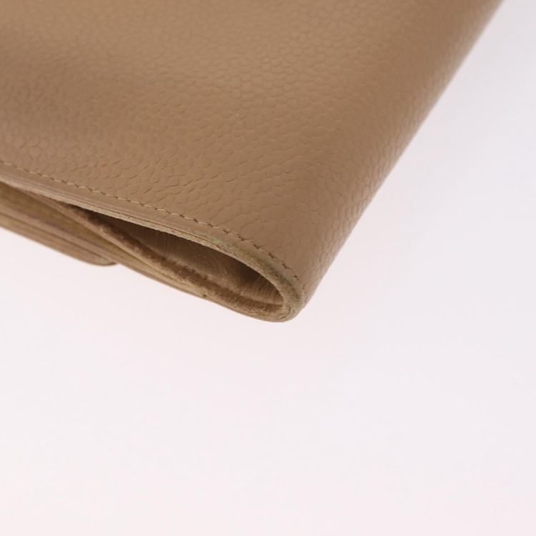 CHANEL Wallet Caviar Skin Beige CC Auth 211073 - Jerrillo image 10