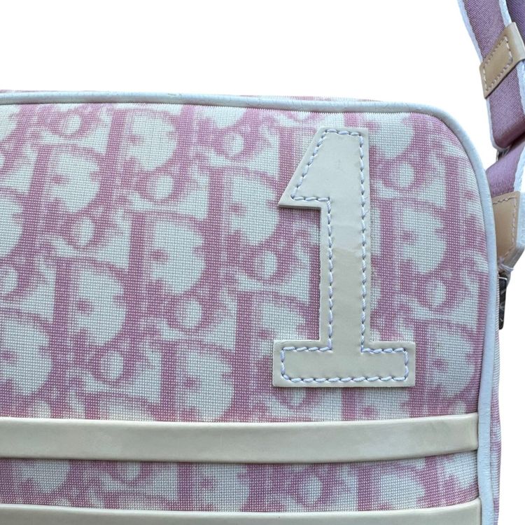 Christian Dior Pink Oblique Number 1 Shoulder Bag 8