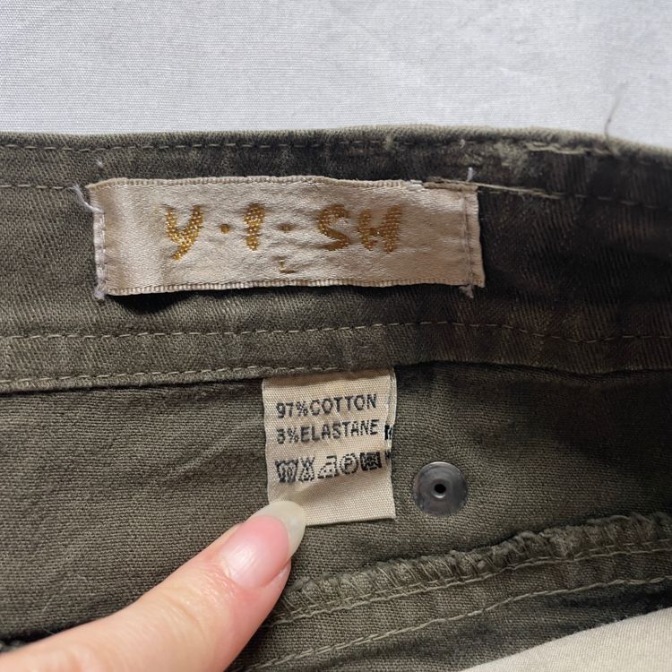 Y2K Faded Khaki Cargo Mini Skirt imagen 9