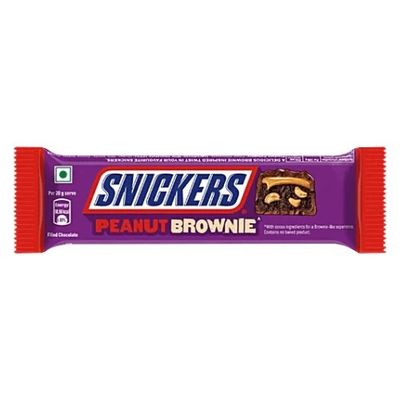 Snickers Peanut Brownie Chocolate Bar 45g (India)