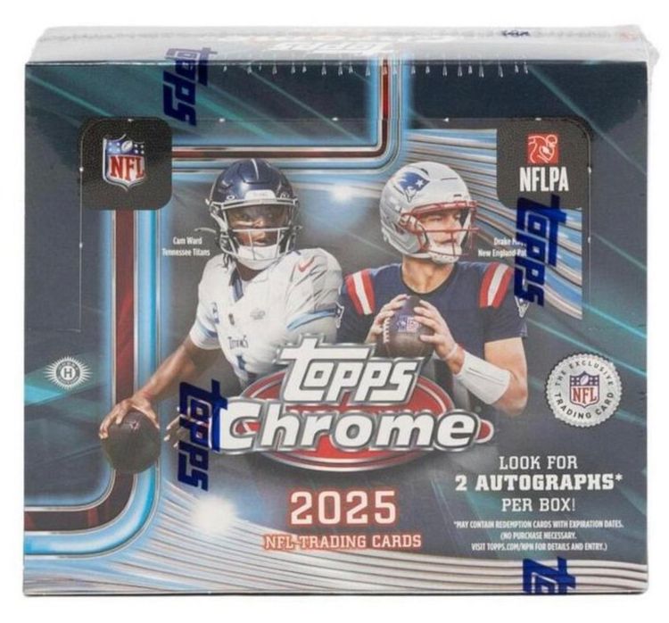 Topps Topps Chrome 2025 Nfl Mega Hobby Box! product image