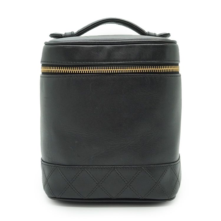 Borsa Cosmetica Chanel Vintage in Pelle Nera