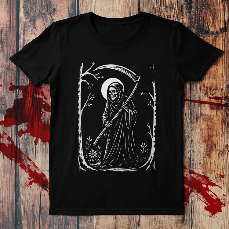 vintage grim reaper T Shirt image 1