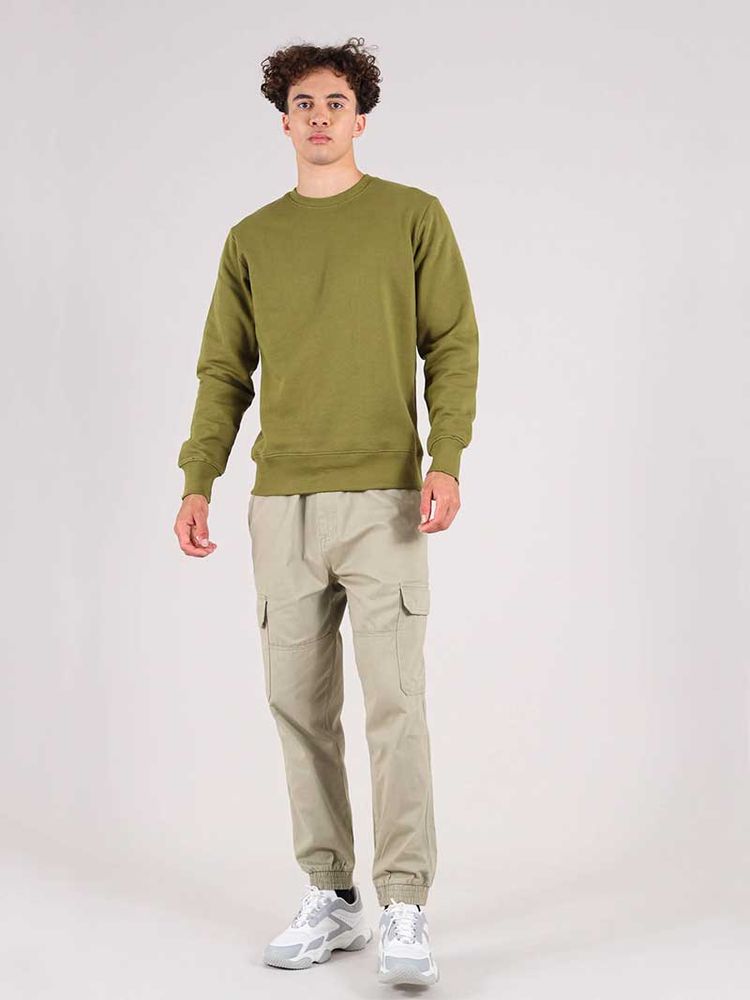 The OG Mens Sweatshirt, Organic Cotton, in Khaki Green obraz 2