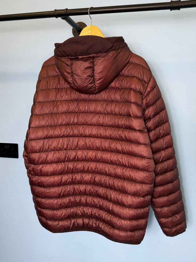 XXL Stone Island Burgundy Purple Garment Dyed Down 26 GR X SQM N Jacket image 4