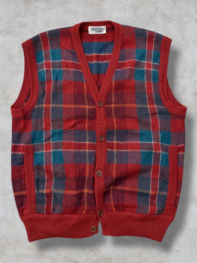 Missoni Uomo Sleeveless Button-Up Vest
