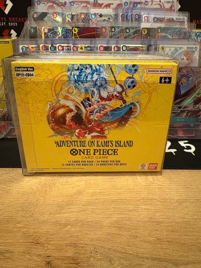 One Piece OP-15 Adventure On Kamis island single pack - seal broken from Bandai