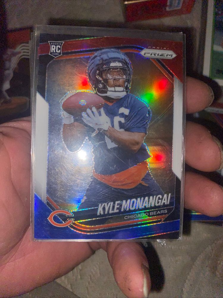 Panini 2025 Panini Prizm - Rookies Kyle Monangai #348 Red White & Blue Prizm (RC) product image
