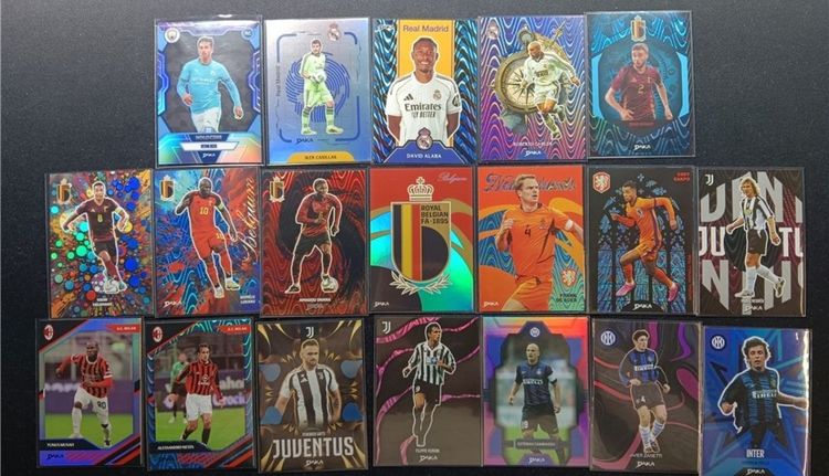 Numeradas juve, Milan, Bélgica y inter. 
