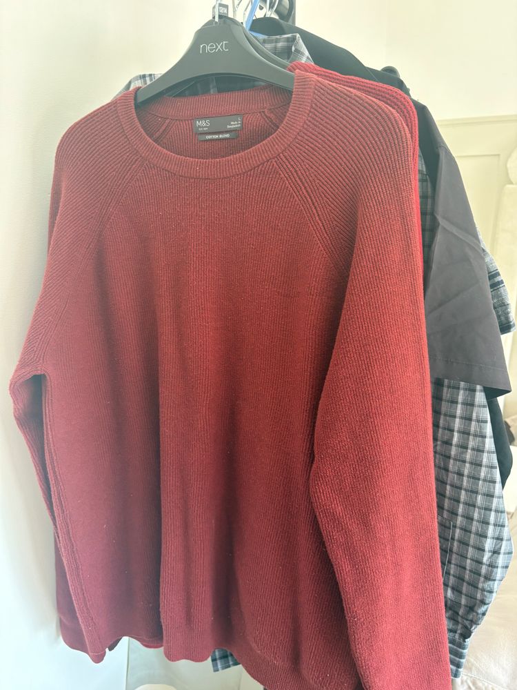 M&S Red Knitted Sweater