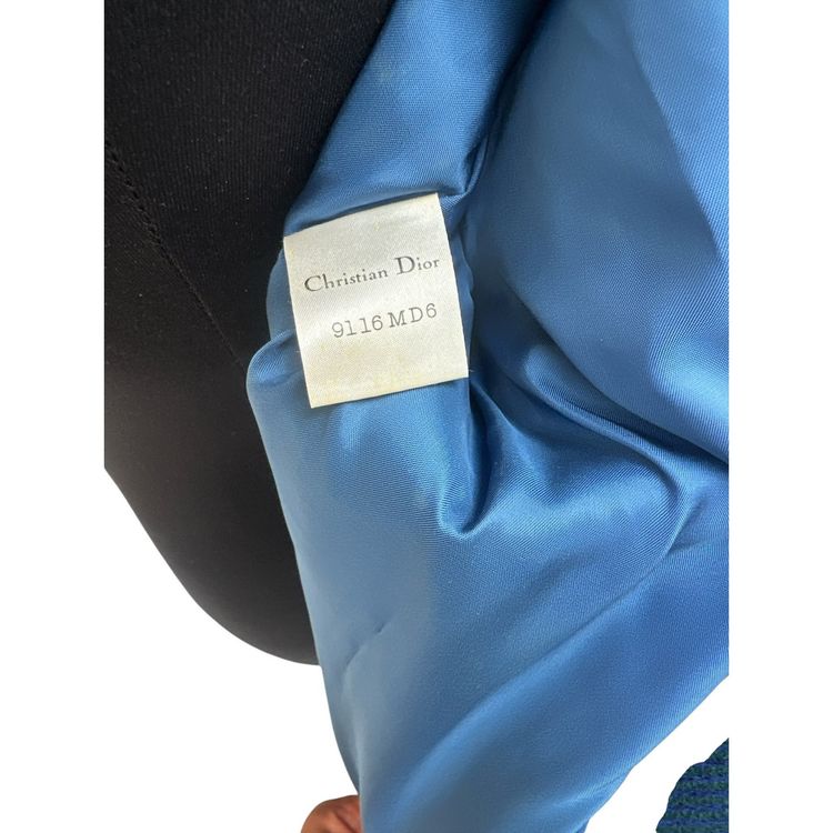 Christian Dior Wool Blazer - Teal/Heath Green, Size 11 (FR 38/40) imagen 4