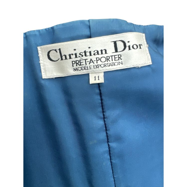 Christian Dior Wool Blazer - Teal/Heath Green, Size 11 (FR 38/40) imagen 2