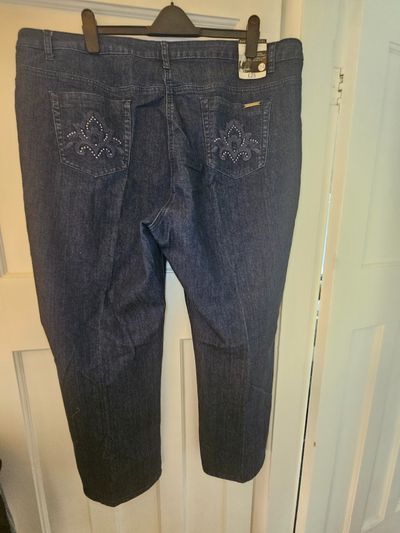 David Emanuel dark blue denim jeans